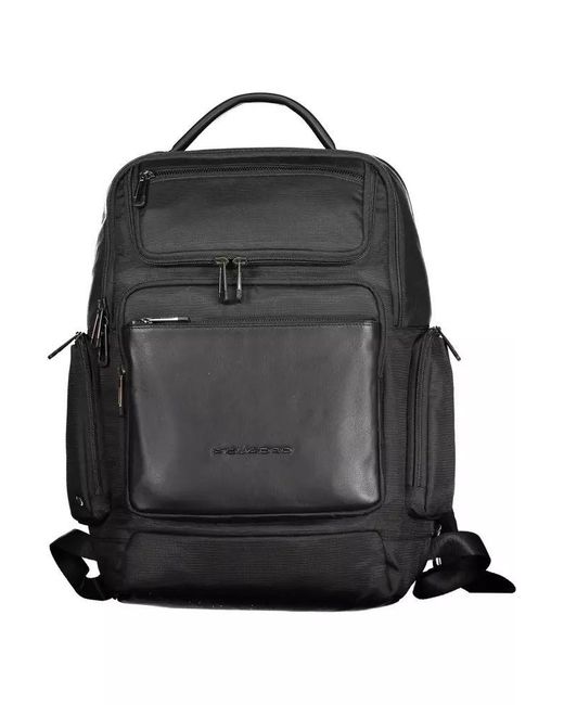 Piquadro Black Rpet Backpack for men