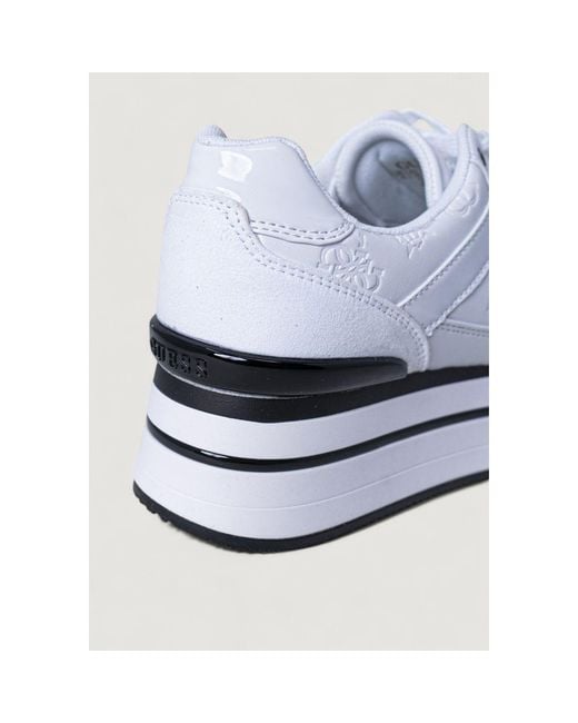 Guess White Polyester Sneaker