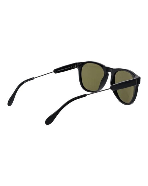 Serengeti Green Black Plastic Sunglasses for men