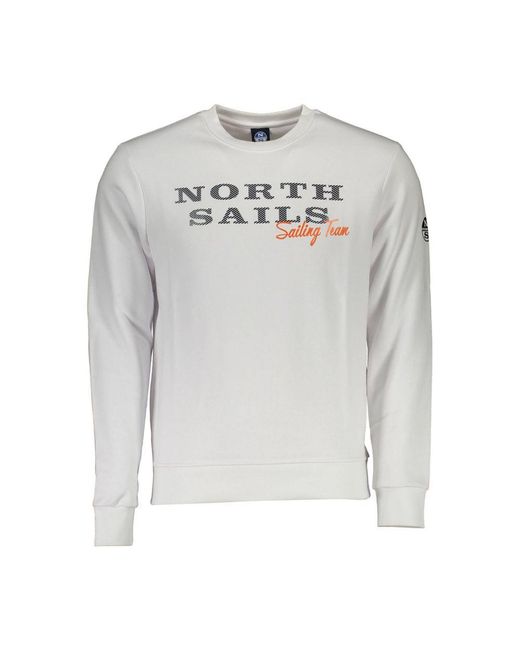 North Sails Gray Cotton Sweater for men