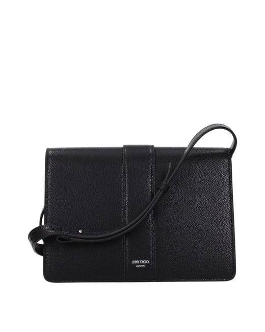Jimmy Choo Black Leather Crossbody Bag
