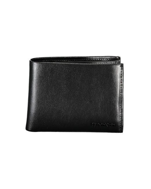 Calvin Klein Black Leather Wallet for men