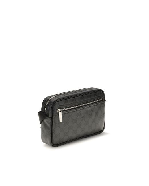 Gucci Black Cotton Shoulder Bag for men