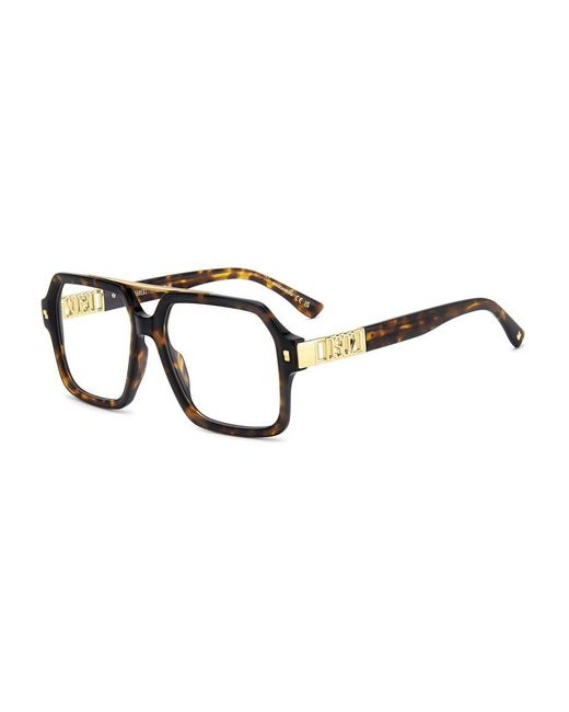 DSquared² Black Brown Acetate Glasses (frames) for men