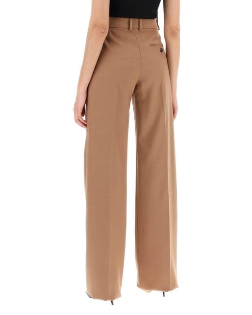 Stella McCartney Brown Straight Wool Trousers For