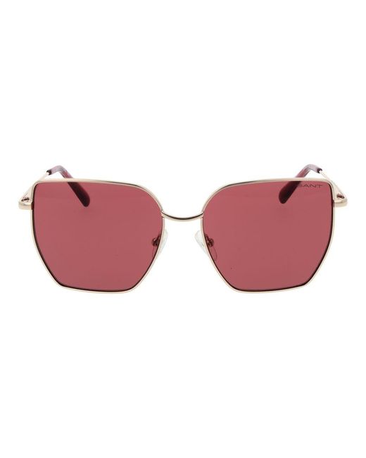 Gant Red Metal Sunglasses