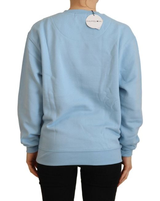 Philippe Model Blue Logo Printed Long Sleeves Sweater