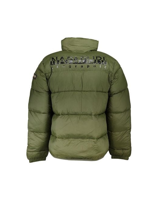 Napapijri Green Polyamide Jacket for men