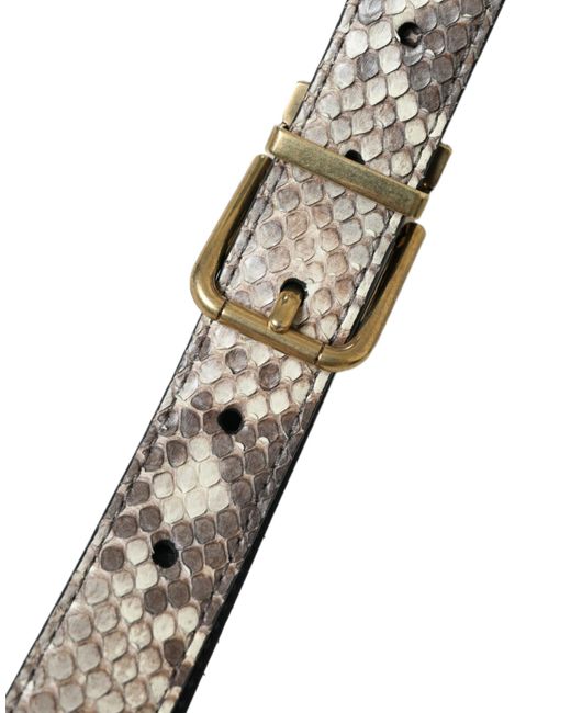 Dolce & Gabbana Brown Elegant Italian Leather Belt for men