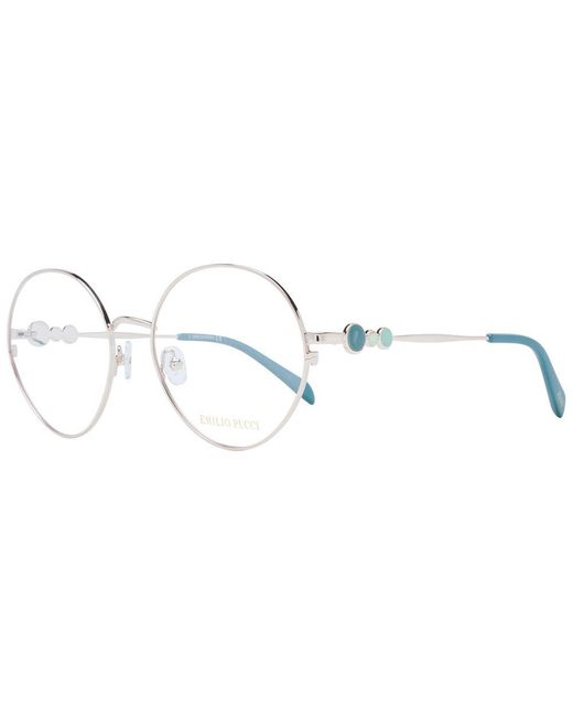 Emilio Pucci Metallic Rose Gold Metal Glasses (frames)