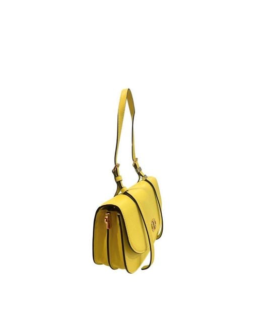 Twinset Yellow Pu Shoulder Bag