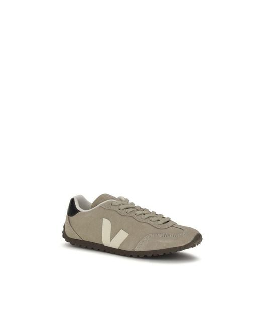 Veja Multicolor Beige Suede Leather Low Top Sneakers