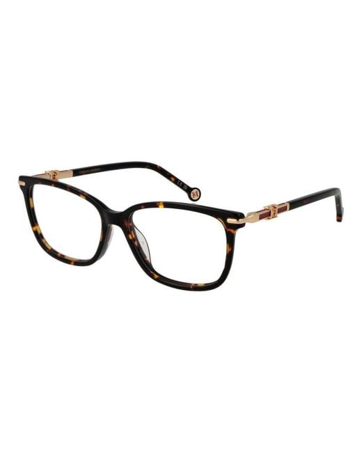 Carolina Herrera Black Brown Acetate Glasses (frames)
