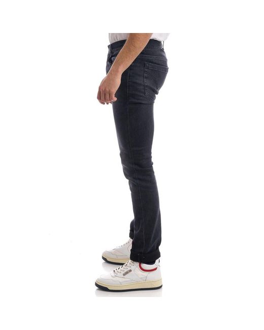 Dondup Blue Elevated Stretch Jeans For Sophisticated Style for men