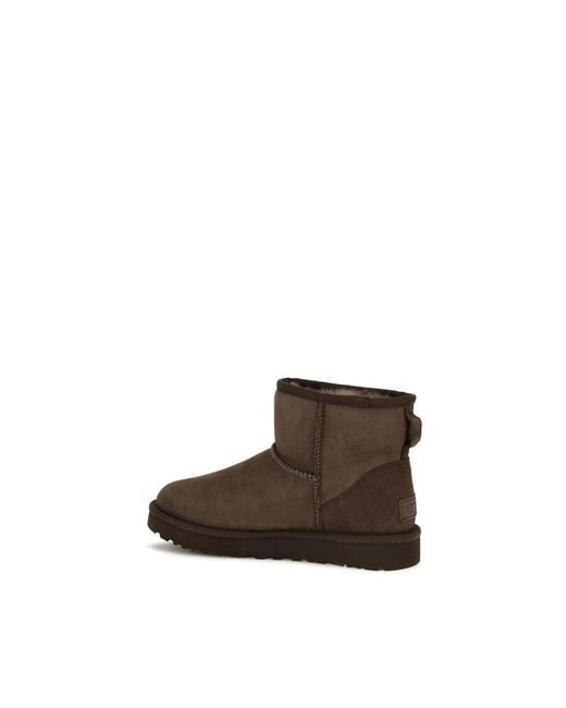 Ugg Brown Calf Leather Bos Taurus Ankle Boots