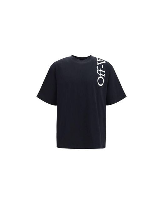 Off-White c/o Virgil Abloh Blue Black Cotton T-shirt - L for men