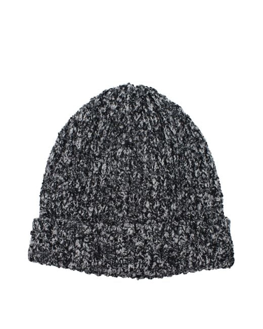 Dolce & Gabbana Gray Black Wool Beanie for men