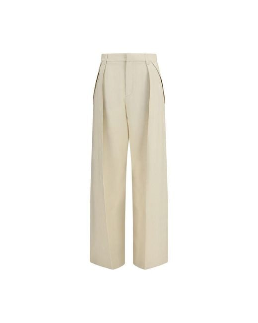 Jacob Cohen Natural Beige Viscose Casual Pants