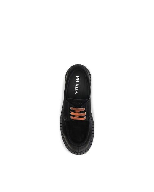 Prada Black Suede Leather Slip for men