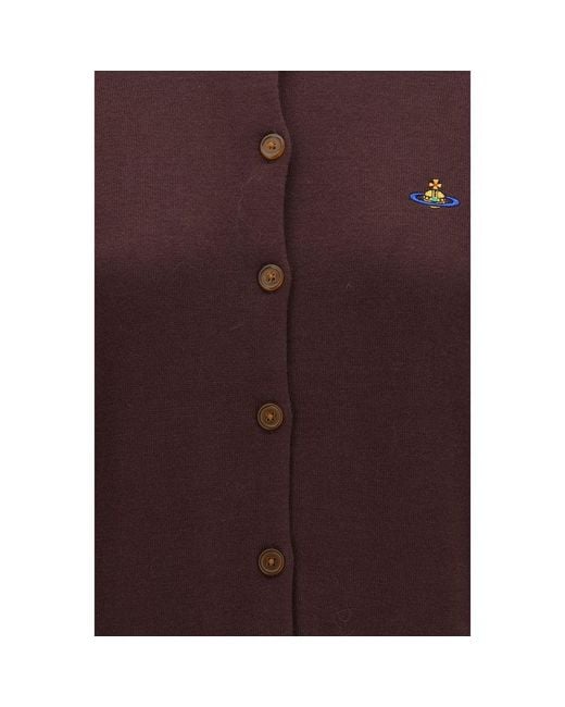 Vivienne Westwood Purple Wool Oves Aries Cardigan