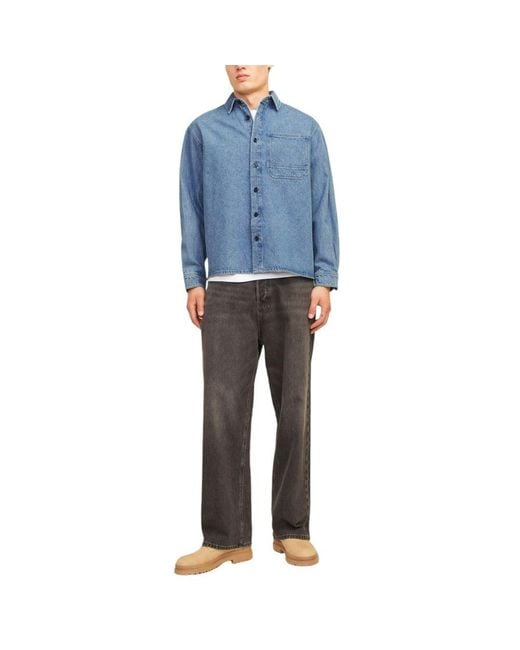 Jack & Jones Light Blue Denim Shirt for men