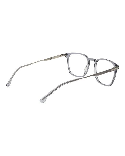 Boss Metallic Gray Acetate Glasses (frames) for men