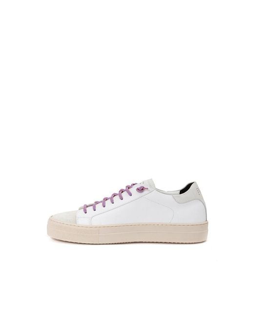 P448 White John Leather Sneakers