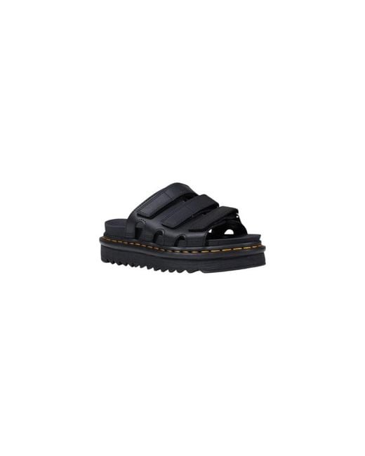 Dr. Martens Blue Black Leather Platform Pumps