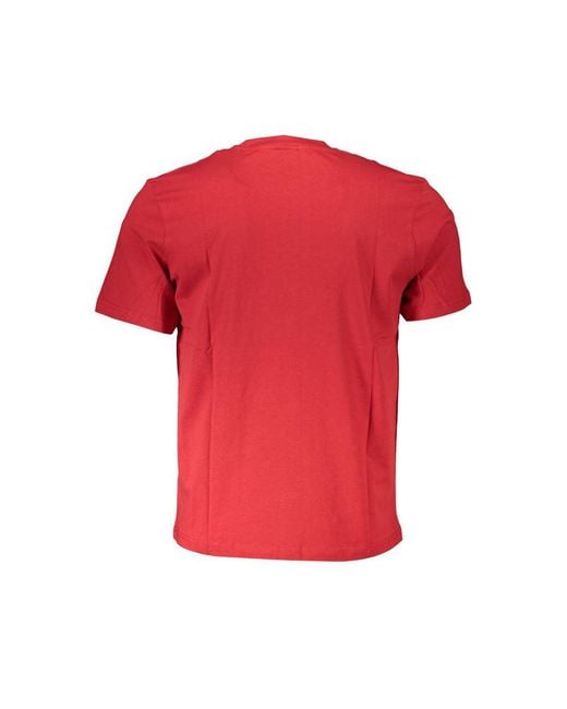 North Sails Red Cotton T-Shirt for men