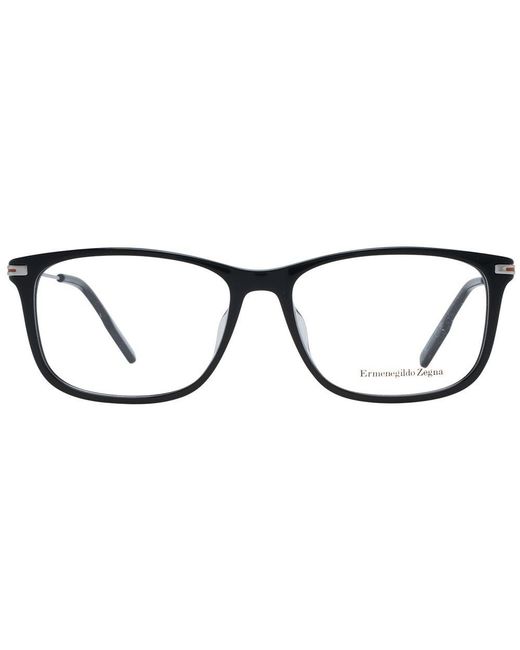 Zegna Black Plastic Glasses (Frames) for men
