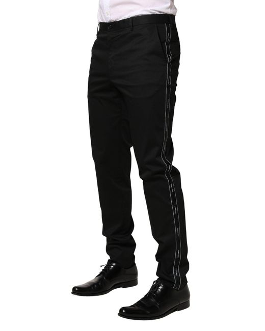 Dolce & Gabbana Black Suit Trousers for men