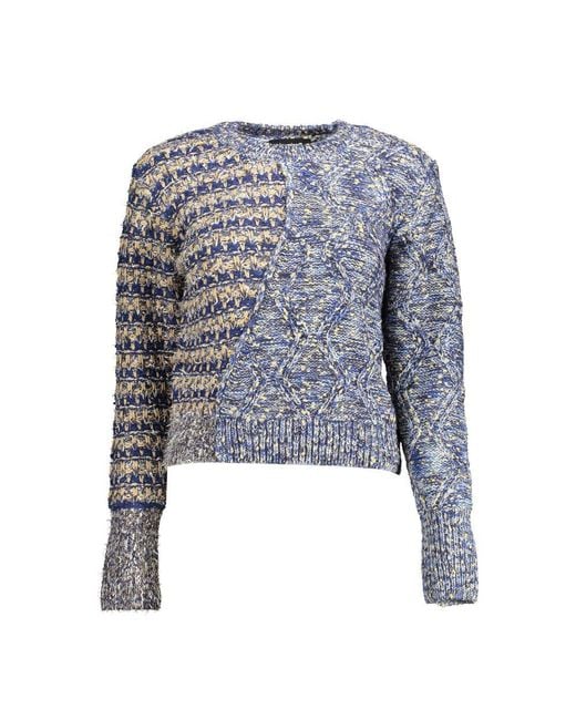 Desigual Blue Polyamide Sweater