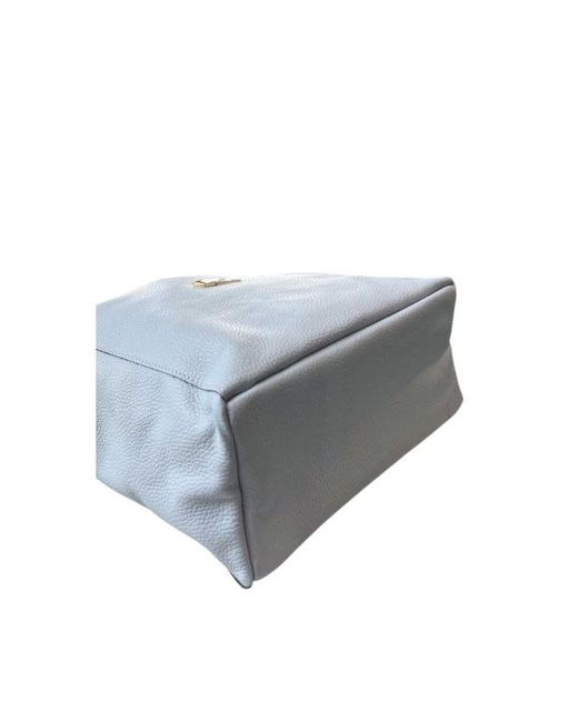 Baldinini Blue Cowhide Clutch Bag