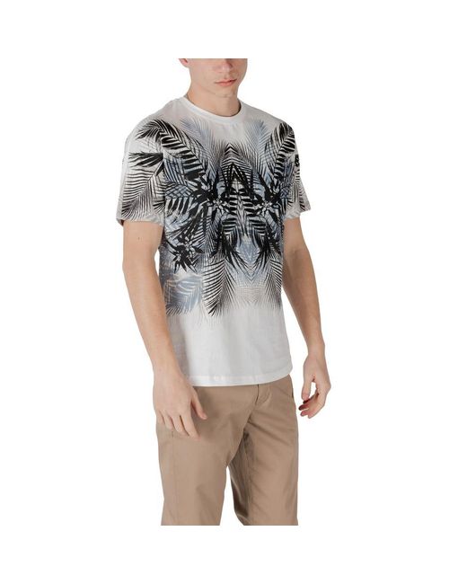 Antony Morato Gray White Cotton T for men