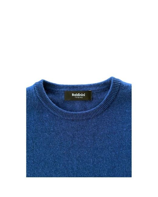 Baldinini Blue Cashmere Sweater for men