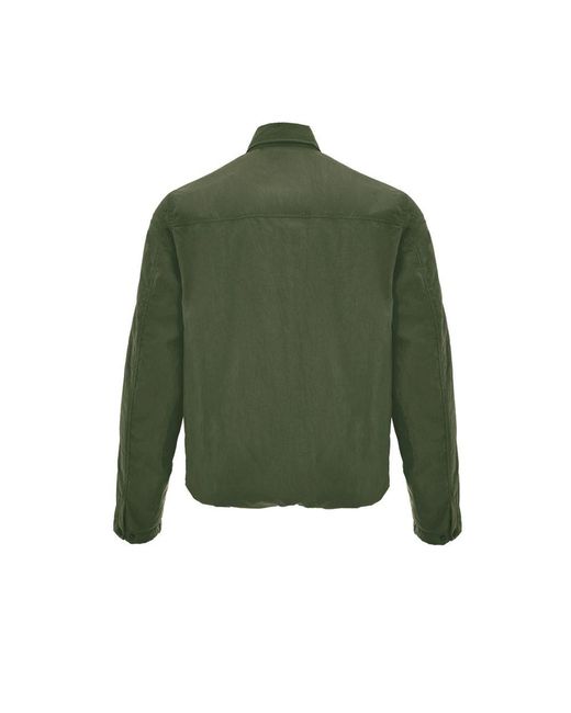Paul & Shark Green Polyester Coat for men