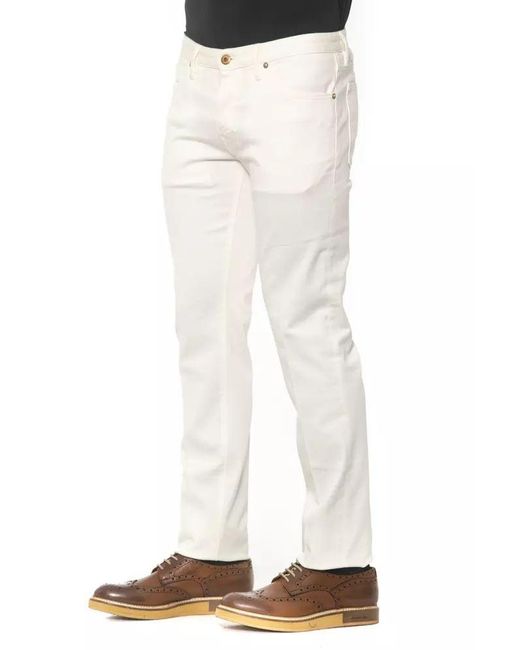 PT Torino White Cotton Jeans & Pant for men