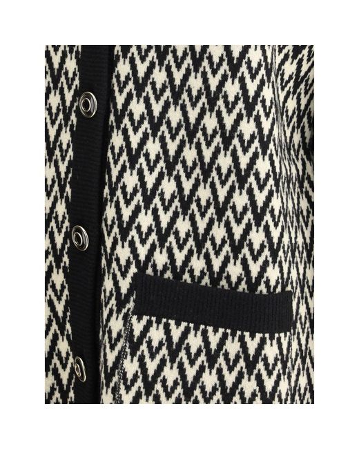 Valentino Black V Cardigan