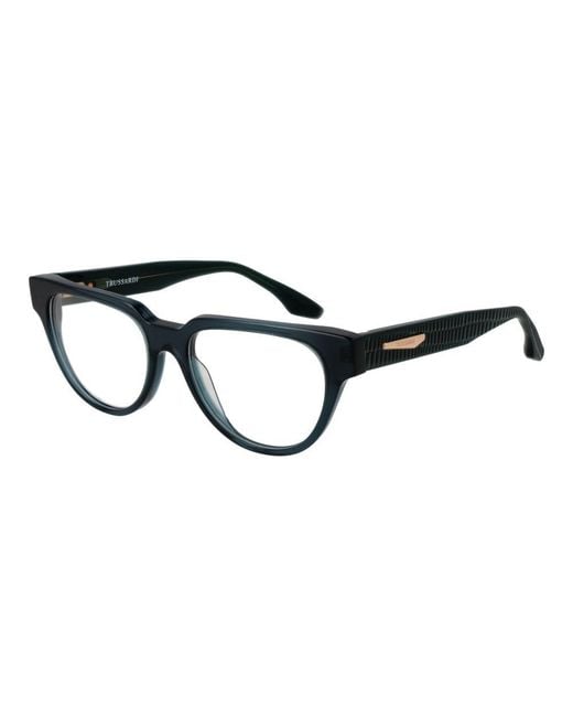 Trussardi Black Blue Acetate Glasses (frames)