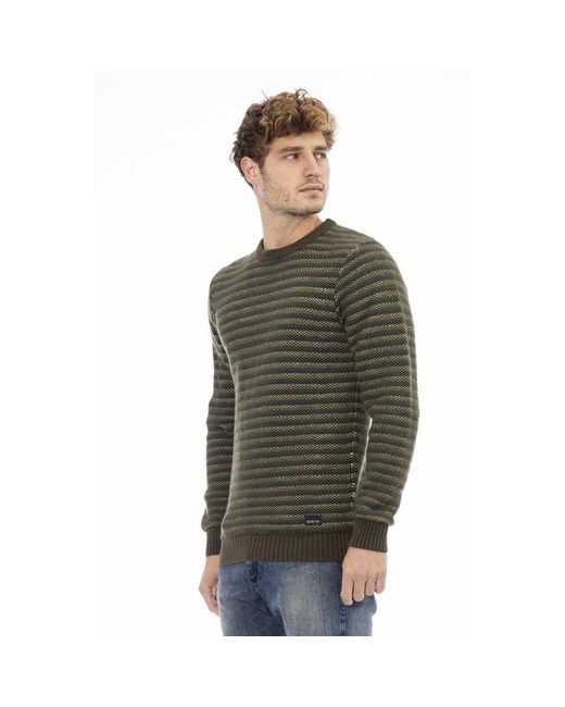 DISTRETTO12 Green Wool Sweater for men