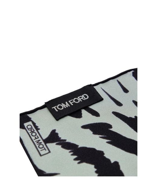 Tom Ford Black Silk Pocket Square for men
