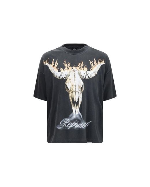 Represent Black Cotton T for men