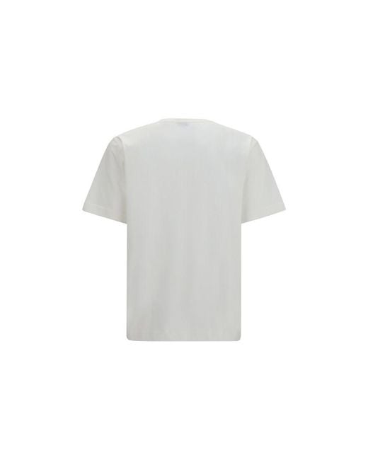 Burberry White Cotton T for men