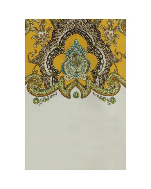 ALÉMAIS Green Beige Linen Pattern Shirt