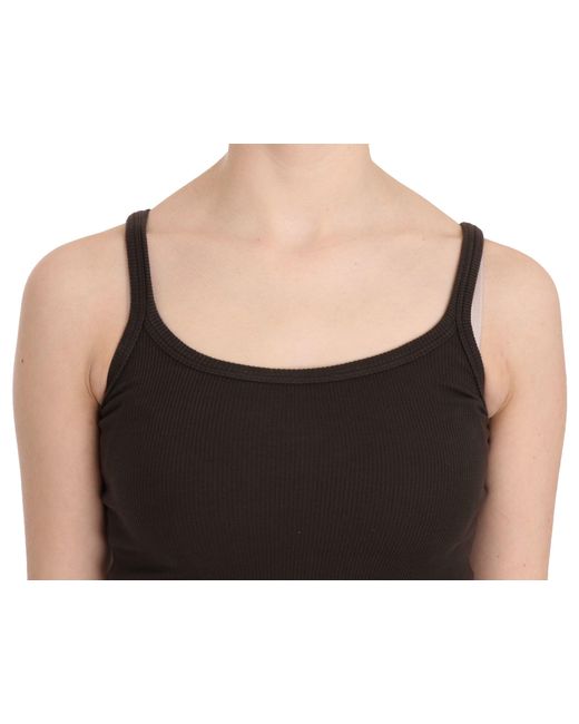 Pink Memories Black Dark Sleeveless Spaghetti Strap Blouse