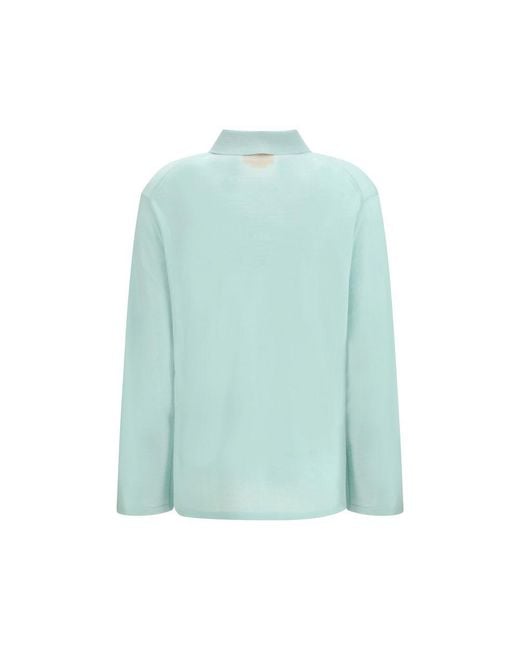 Guest In Residence Blue Cashmere Dress Shirt
