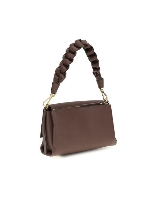 Coccinelle Brown Calf Leather Bos Taurus Shoulder Bag