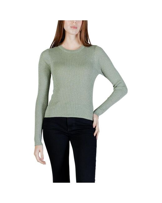 Jacqueline De Yong Green Viscose Sweatshirt