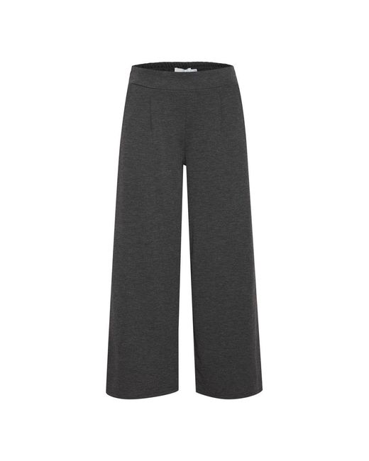 Ichi Gray Recycled Polyester Jeans & Pant