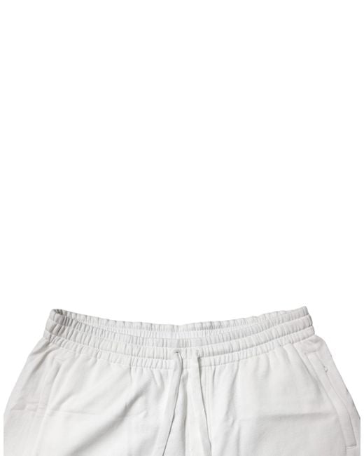 Dolce & Gabbana Gray Cotton Sweatmen's Bermuda Shorts for men